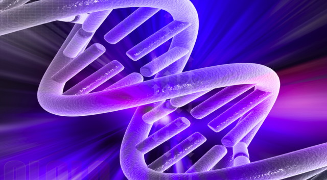 "DNA double helix," AndreaLaurel, CC 2.0 -- source: https://www.flickr.com/photos/81461206@N02/7490001992/