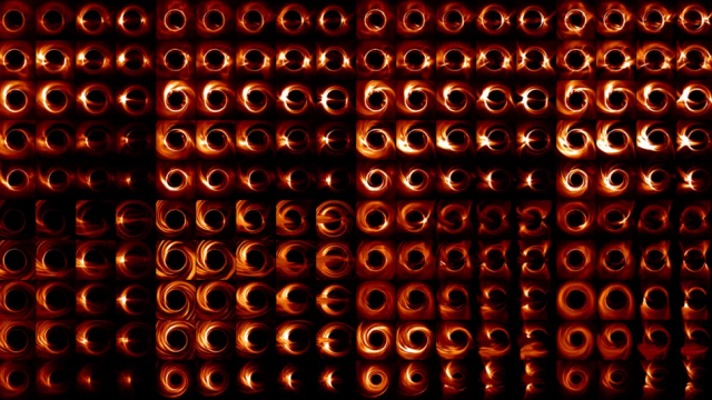 These images show different frames of the gas and dust spiraling into Sgr A*